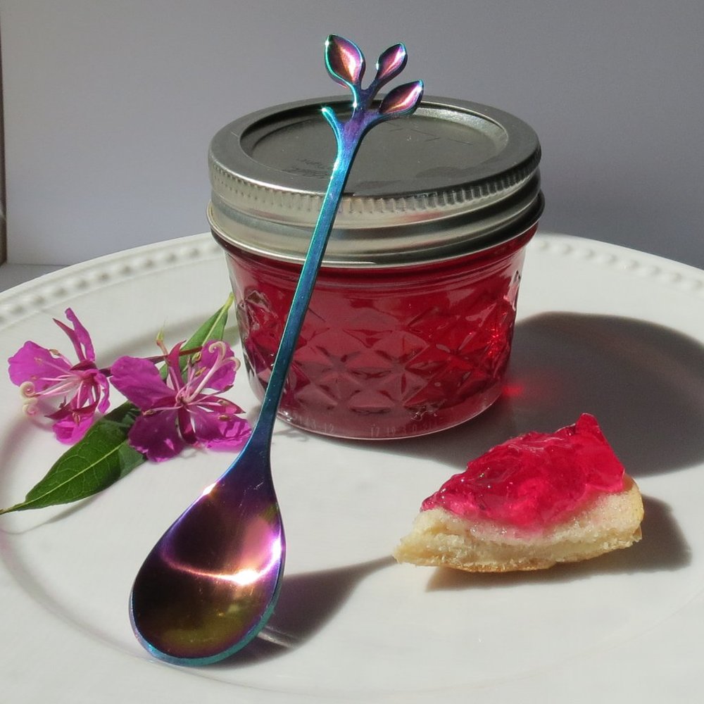 Mason Jar with Jelly & Decorative Serving Spoon